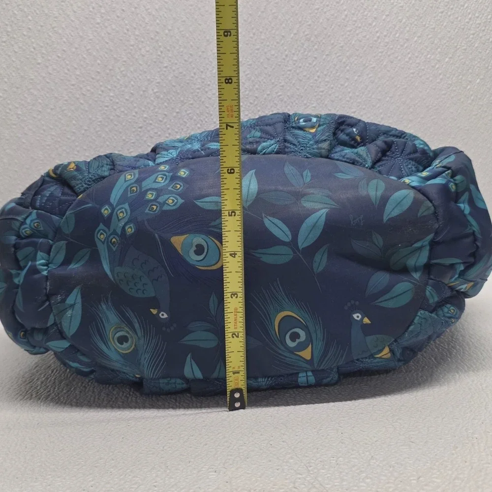 Lug Scuttle Peacock Blue Large Shoulder Bag Purse